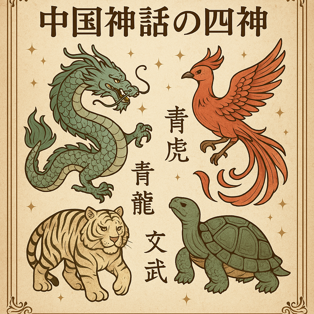 中国神話の四神とは?青龍・白虎・朱雀・玄武を解説 | 日本の神々と旅しよう